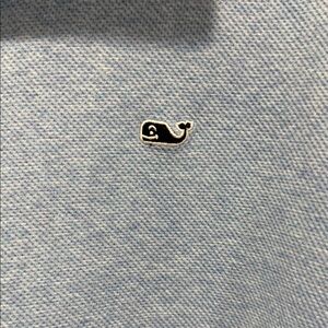 Vineyard Vines Sky Blue Polo with Whale Emblem